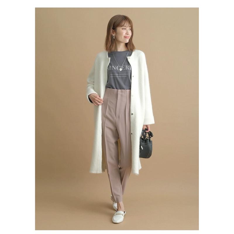 Apuweiser-riche 三千金修身壓縫西裝褲 玫瑰粉2號-細節圖6