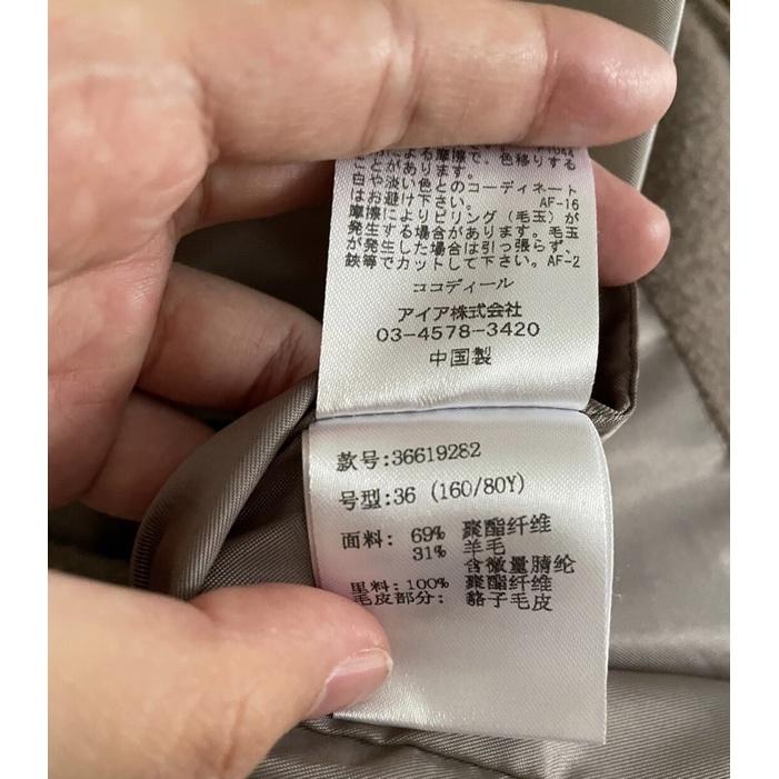 Cocodeal 經典優雅直筒顯瘦毛毛帽混羊毛大衣 摩卡咖1號-細節圖8