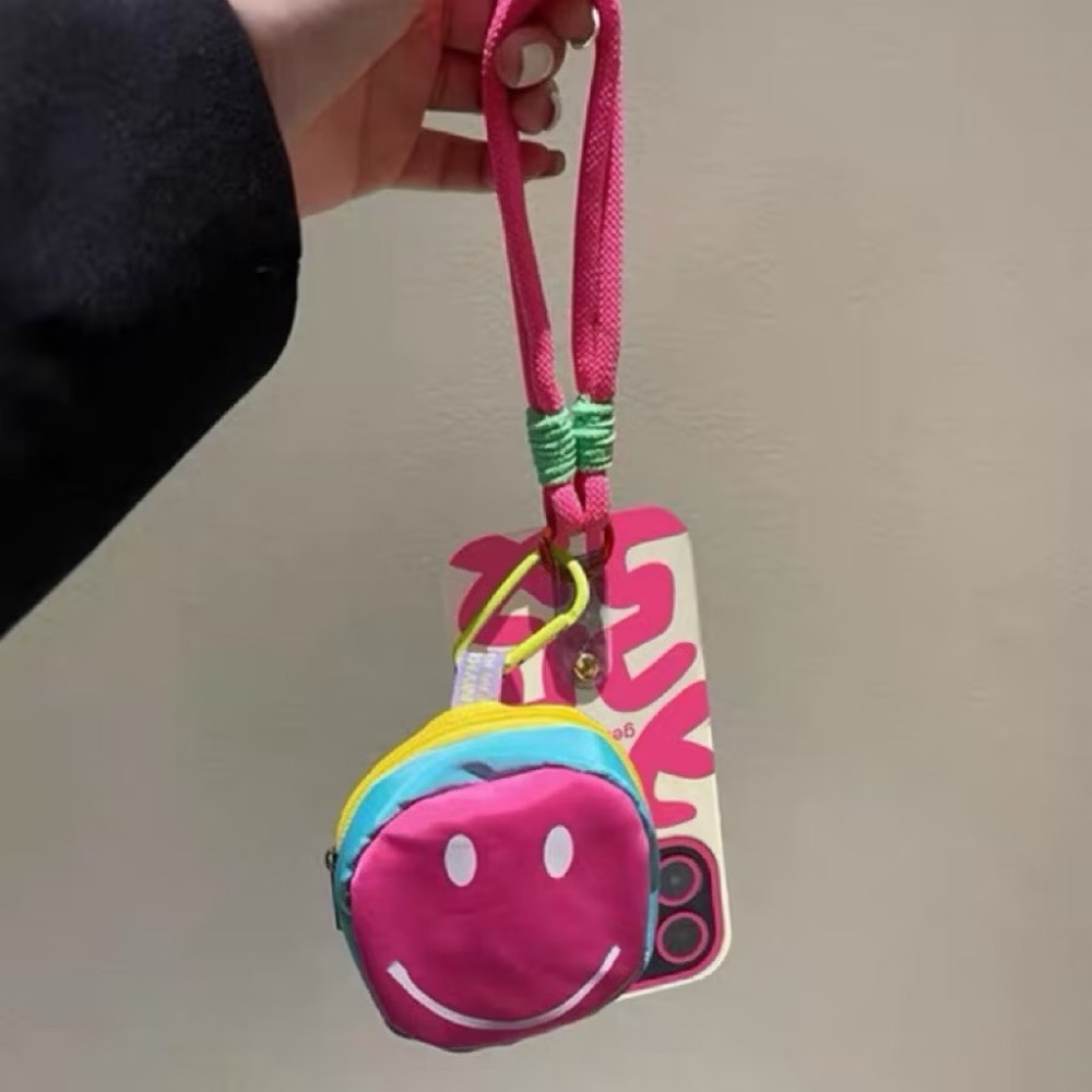 （軟包）可愛笑臉零錢包 耳機包 收納包-細節圖3