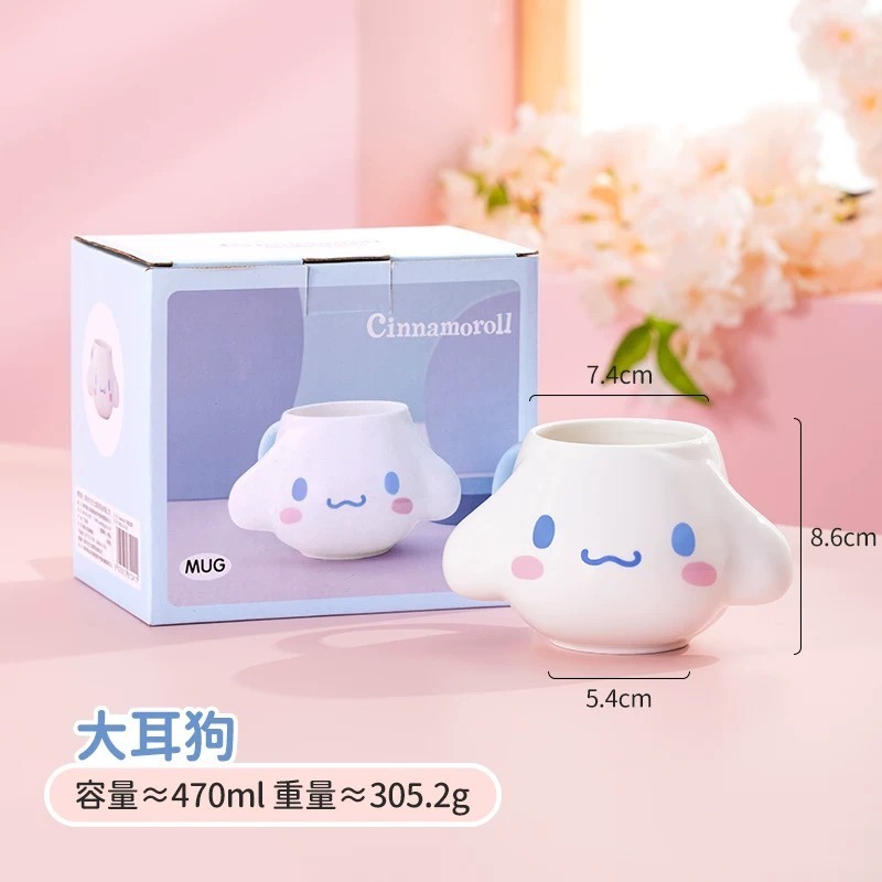 超高顏值首選｜正版三麗鷗可愛立體陶瓷杯💗-規格圖3