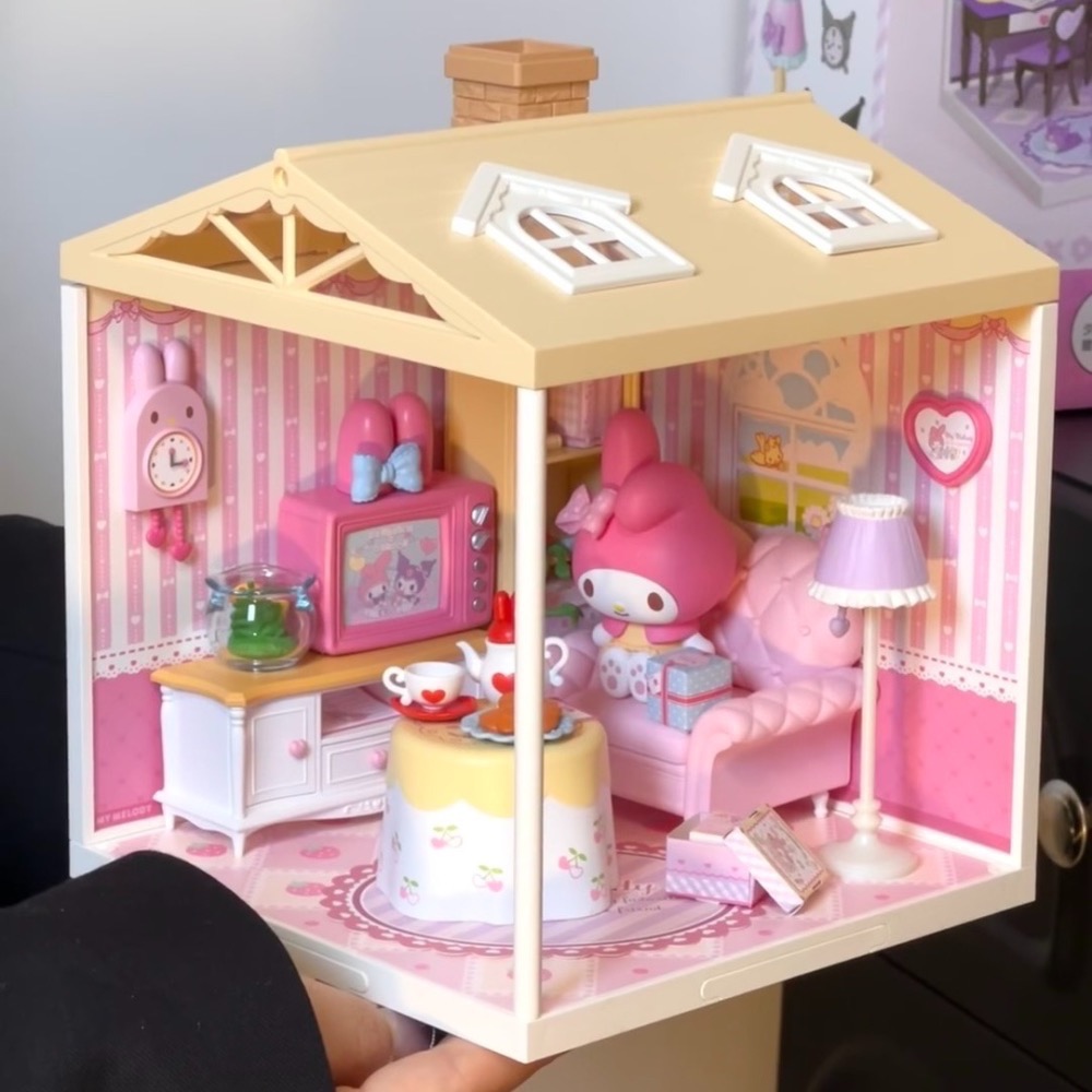 限時開團！MELODY&KUROMI系列【✨療癒系DIY夢幻小屋✨ 】-細節圖3