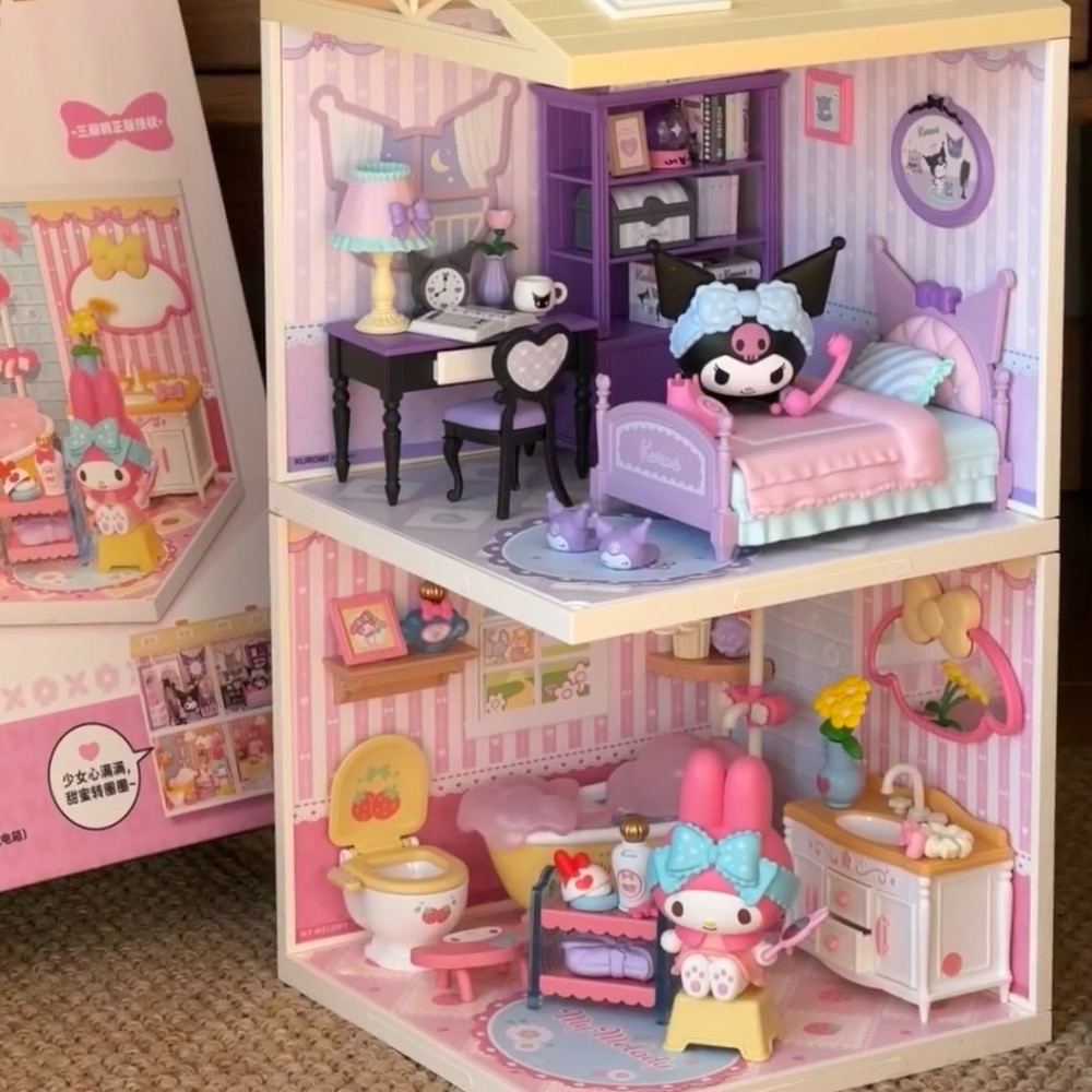 限時開團！MELODY&KUROMI系列【✨療癒系DIY夢幻小屋✨ 】-細節圖4