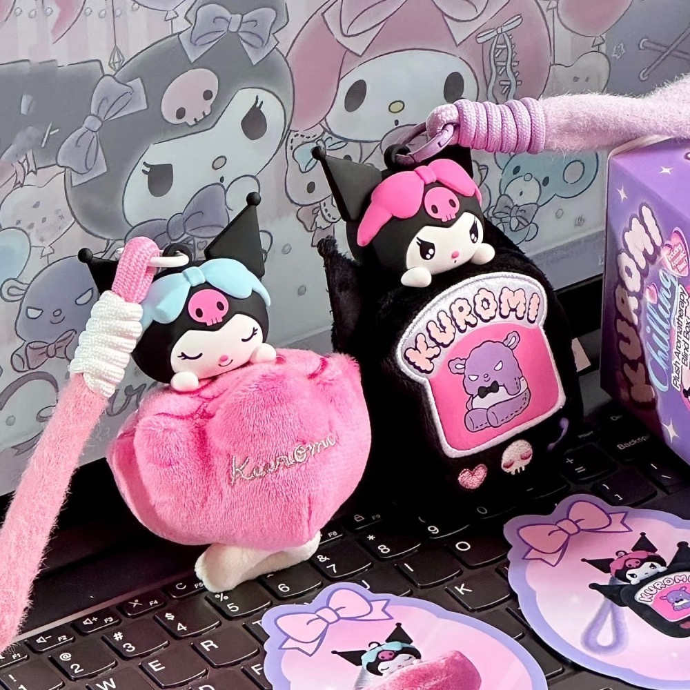 正版代購｜預購KUROMI毛絨香薰吊飾盲盒🎀-細節圖4