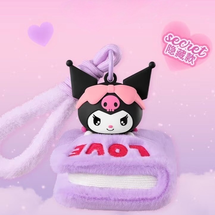 正版代購｜預購KUROMI毛絨香薰吊飾盲盒🎀-細節圖5