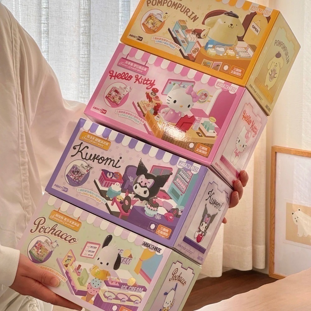 ✨限時開團✨｜預購+現貨正版三麗鷗甜品積木小屋💗-細節圖3