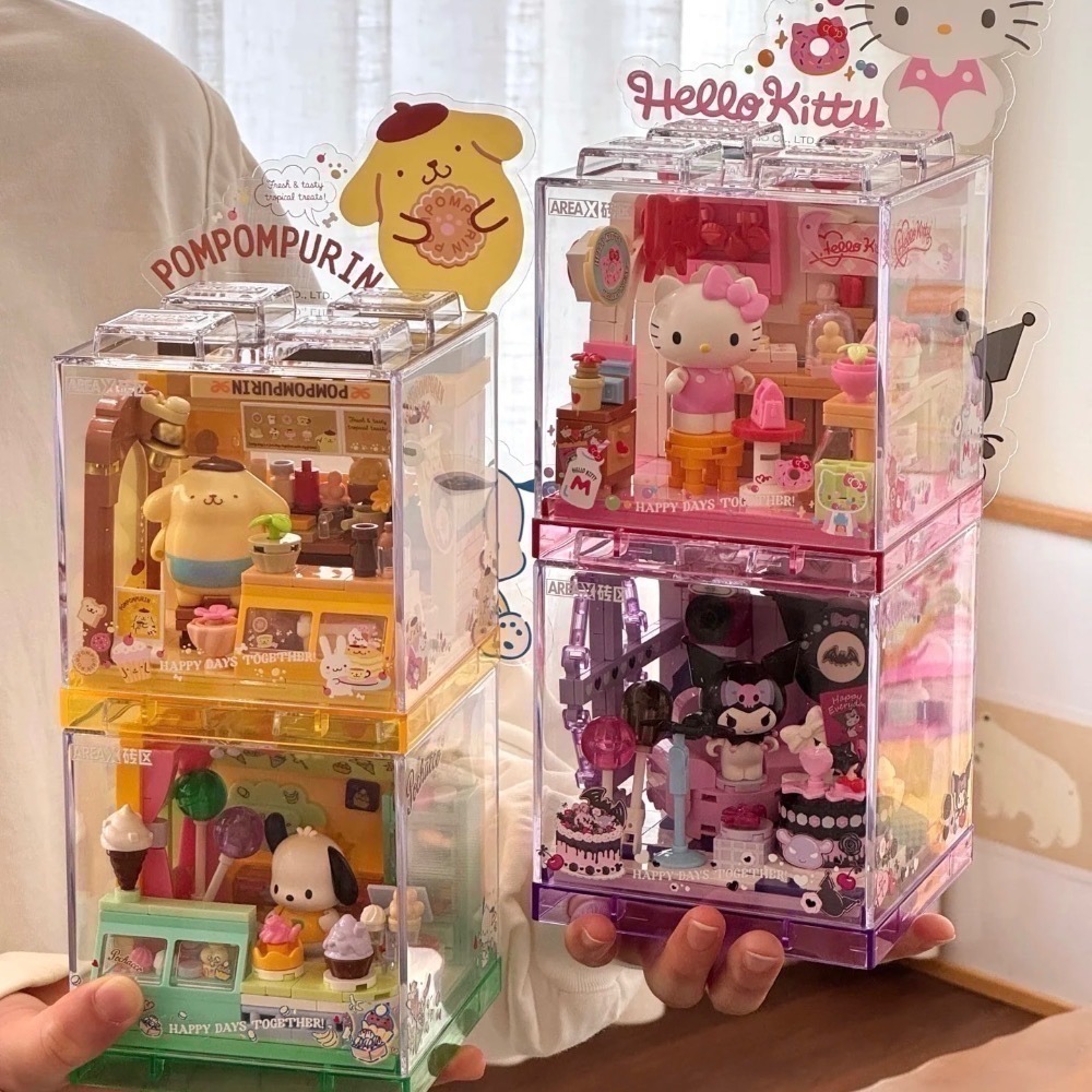 ✨限時開團✨｜預購+現貨正版三麗鷗甜品積木小屋💗-細節圖5