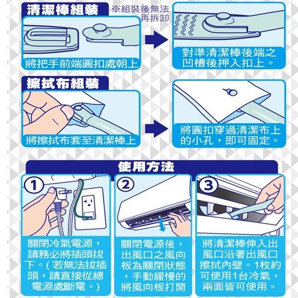 興家安速冷氣清潔雙效(清洗劑x4+防霉除菌劑x2)+出風口防霉清潔棒x1個-細節圖5