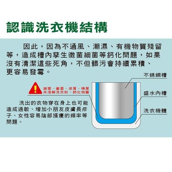 一滴淨 免浸泡省時洗衣槽劑(200g/2包)X12盒 洗衣槽-細節圖8