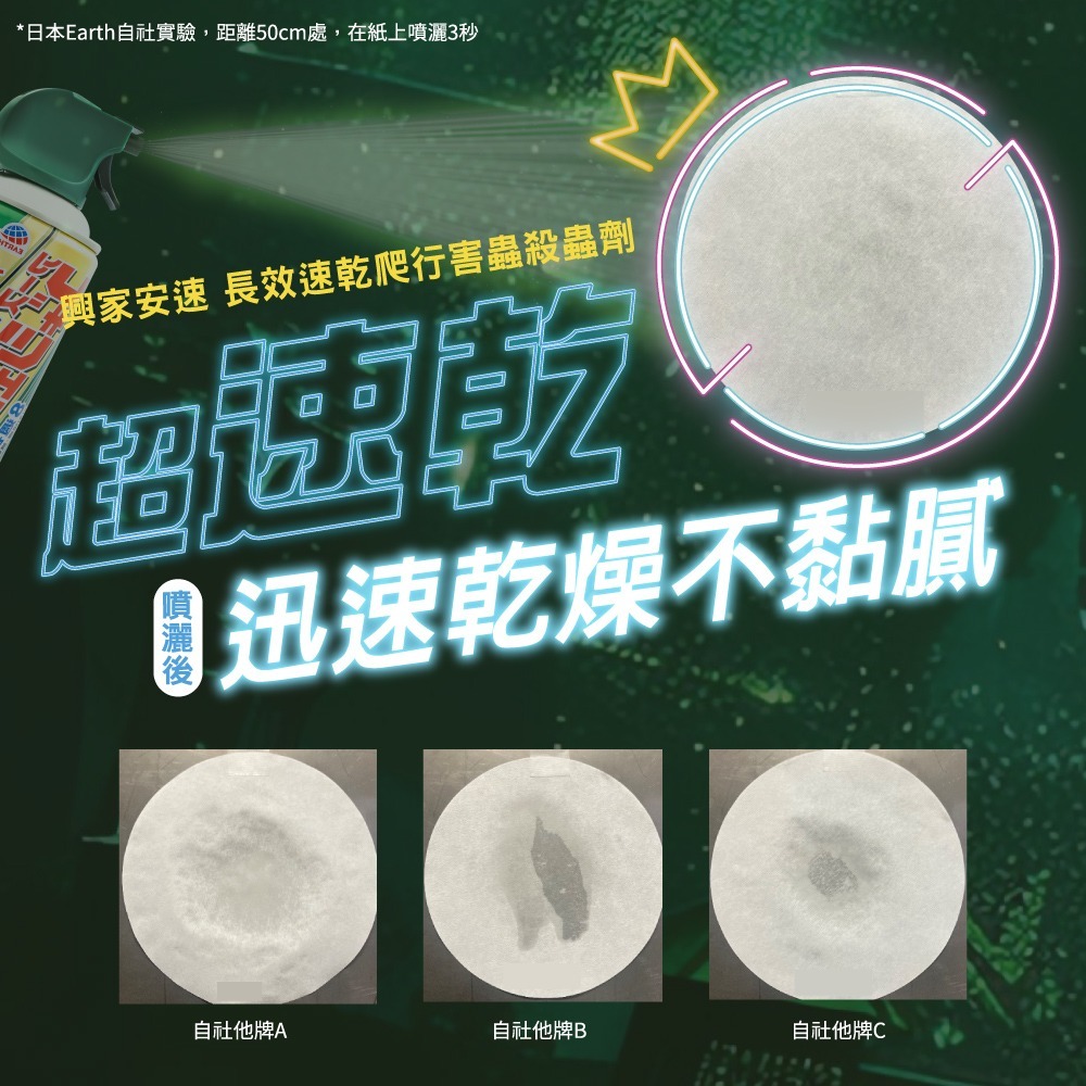 興家安速 長效速乾爬行害蟲殺蟲劑(綠)500ML 無味/柑橘-細節圖7