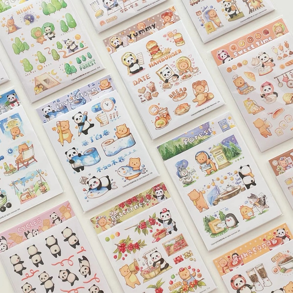 T92fu｜清倉特價｜現貨｜EverEin有熊手帳｜和紙貼紙｜合集｜貼紙｜貼紙包｜手帳素材｜咕卡-細節圖2