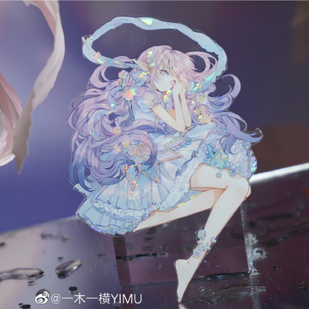 T92fu｜分裝｜一木一橫｜瑩瑩朝露｜PET｜貝殼光｜人物｜墨魚太太｜紙膠帶分裝｜手帳素材｜咕卡｜現貨-細節圖5