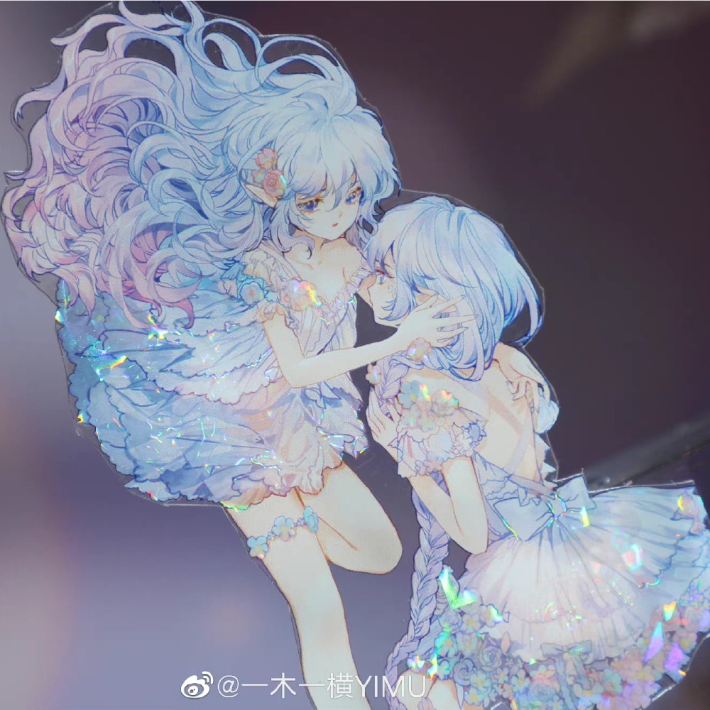 T92fu｜分裝｜一木一橫｜瑩瑩朝露｜PET｜貝殼光｜人物｜墨魚太太｜紙膠帶分裝｜手帳素材｜咕卡｜現貨-細節圖9