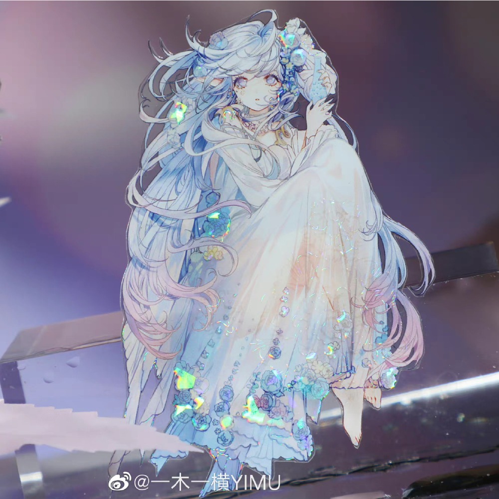 T92fu｜分裝｜一木一橫｜瑩瑩朝露｜PET｜貝殼光｜人物｜墨魚太太｜紙膠帶分裝｜手帳素材｜咕卡｜現貨-細節圖11