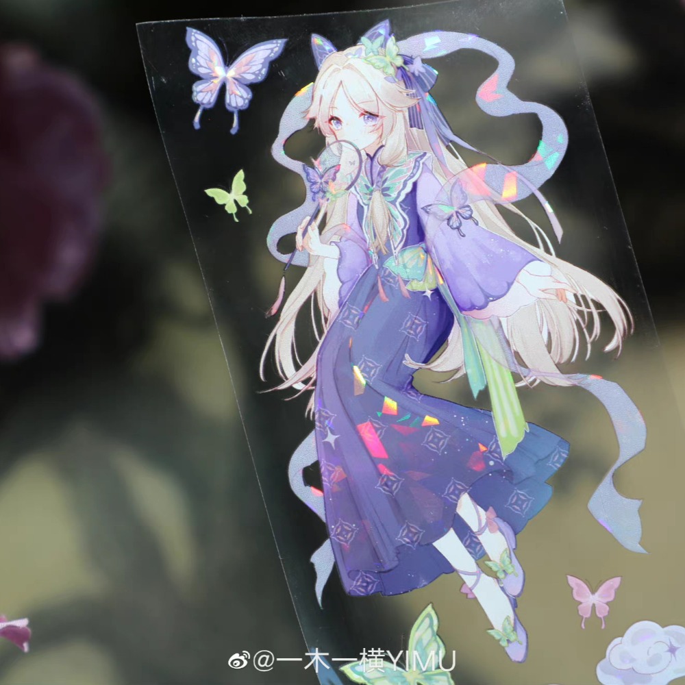 T92fu｜分裝｜一木一橫｜游園若夢｜PET｜貝殼光｜人物｜紙膠帶分裝｜手帳素材｜現貨-細節圖10