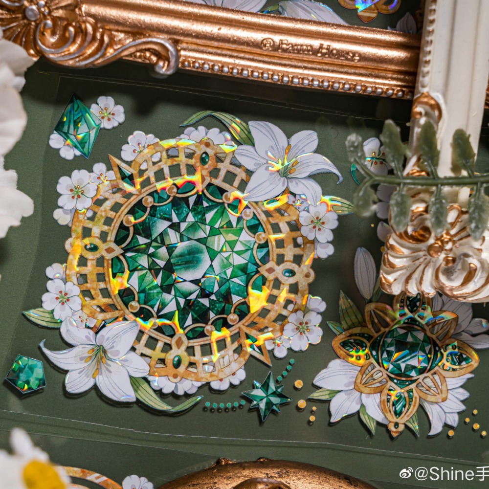 T92fu｜分裝｜SHINE｜瑩瑩翠華｜PET｜貝殼光｜和指糖承製｜循環分裝｜手帳素材｜現貨-細節圖6