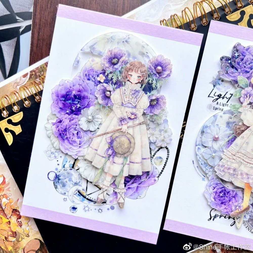 T92fu｜分裝｜SHINE｜黛紫｜PET｜貝殼光｜和指糖承製｜循環分裝｜手帳素材｜現貨-細節圖11