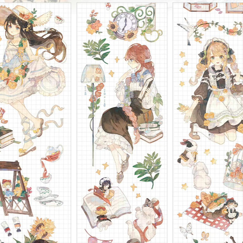 T92fu｜分裝｜冰川研究所｜鹿野踏青｜PET｜人物｜自己印承製｜循環分裝｜手帳素材｜現貨-細節圖2