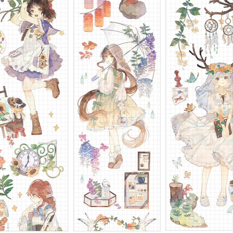 T92fu｜分裝｜冰川研究所｜鹿野踏青｜PET｜人物｜自己印承製｜循環分裝｜手帳素材｜現貨-細節圖3