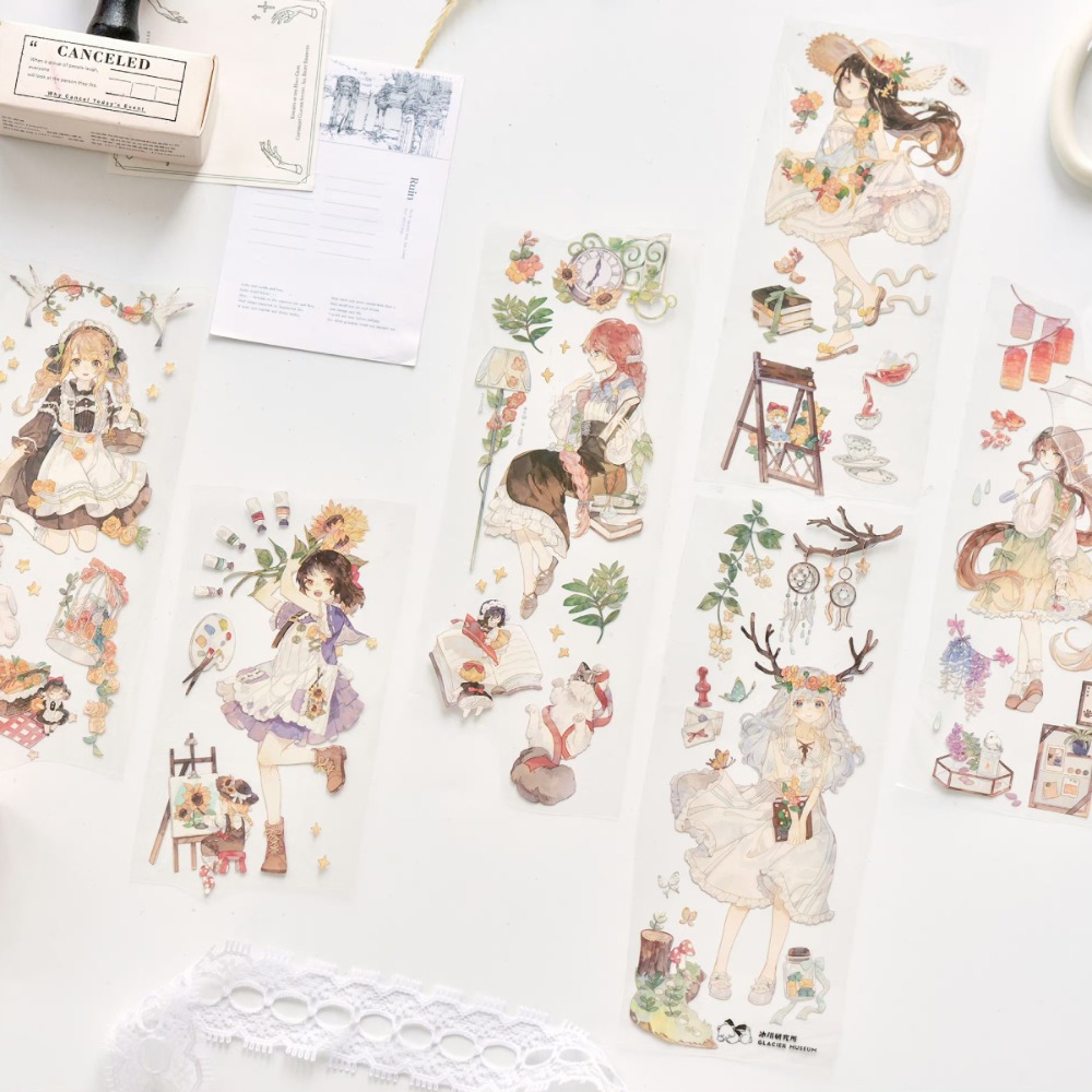 T92fu｜分裝｜冰川研究所｜鹿野踏青｜PET｜人物｜自己印承製｜循環分裝｜手帳素材｜現貨-細節圖4