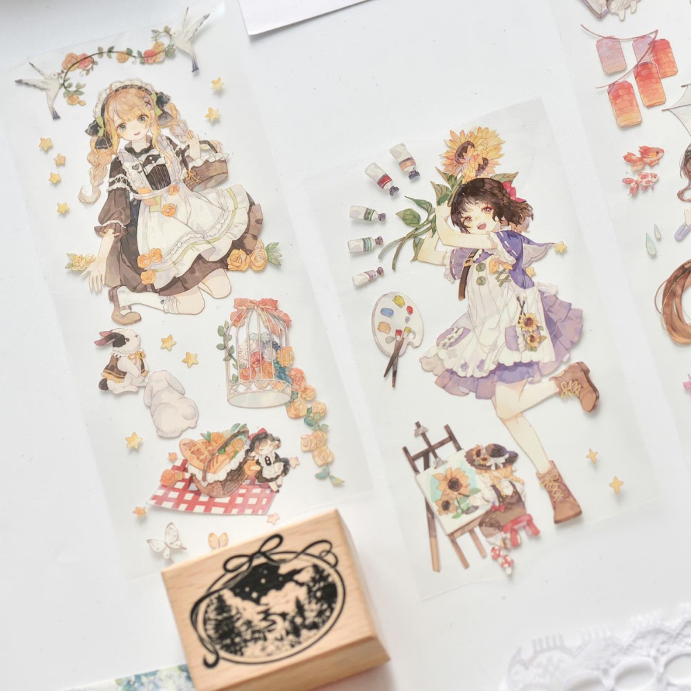 T92fu｜分裝｜冰川研究所｜鹿野踏青｜PET｜人物｜自己印承製｜循環分裝｜手帳素材｜現貨-細節圖5