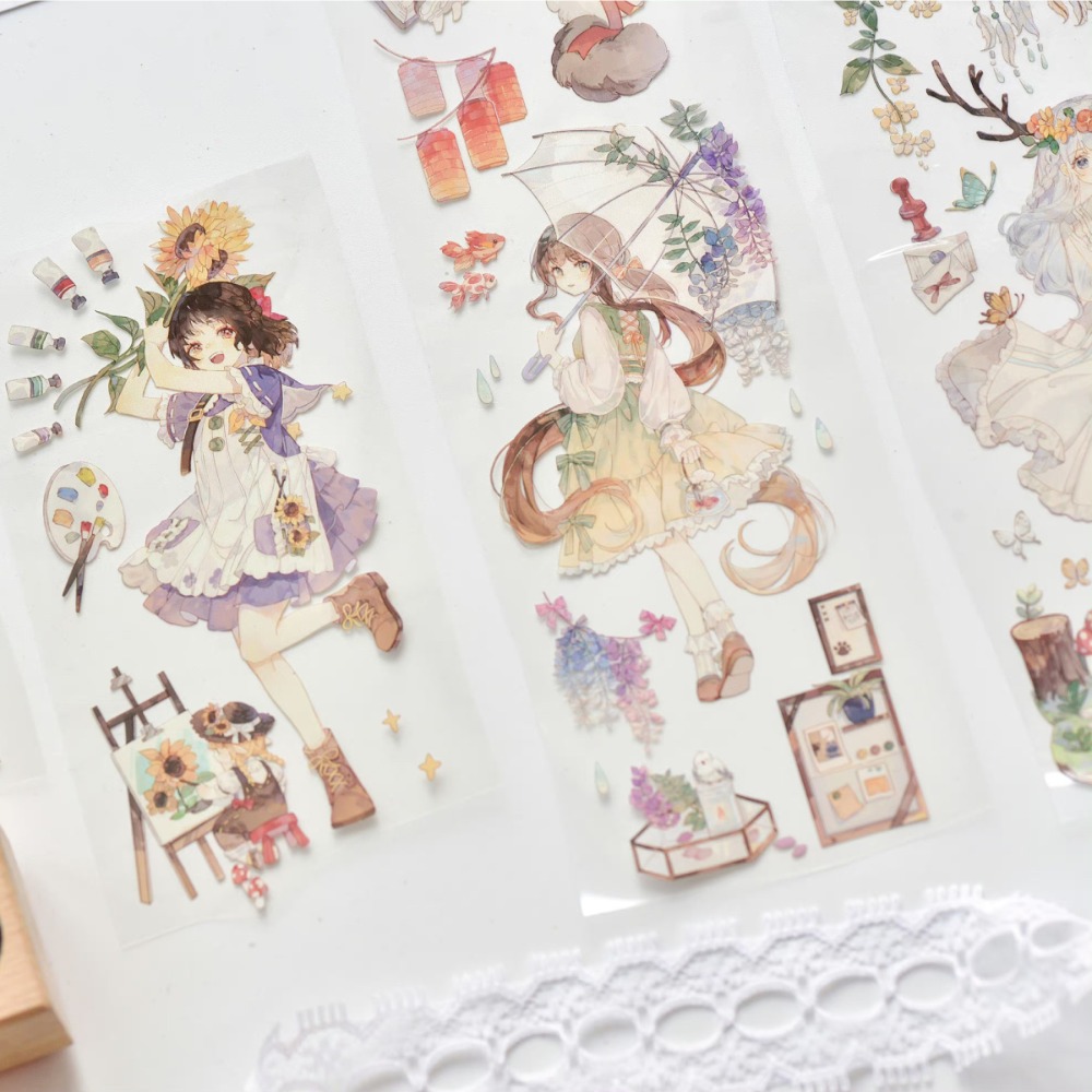 T92fu｜分裝｜冰川研究所｜鹿野踏青｜PET｜人物｜自己印承製｜循環分裝｜手帳素材｜現貨-細節圖6