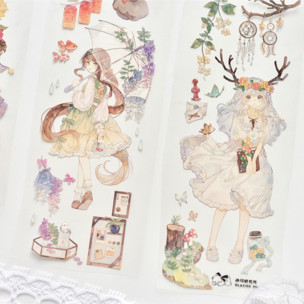 T92fu｜分裝｜冰川研究所｜鹿野踏青｜PET｜人物｜自己印承製｜循環分裝｜手帳素材｜現貨-細節圖8