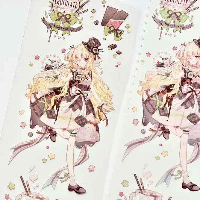 T92fu｜分裝｜冰川研究所｜貝蒂的茶會｜PET｜人物｜自己印承製｜循環分裝｜手帳素材｜現貨-細節圖6