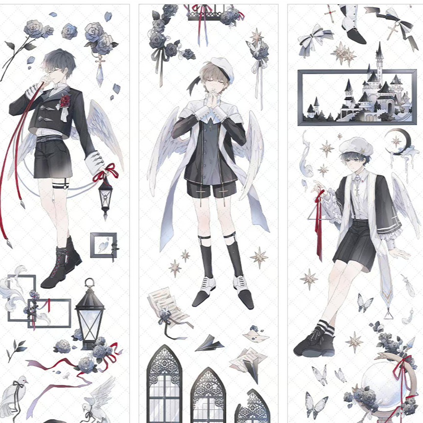 T92fu｜分裝｜冰川研究所｜詠嘆調｜PET｜人物｜自己印承製｜循環分裝｜手帳素材｜現貨-細節圖2