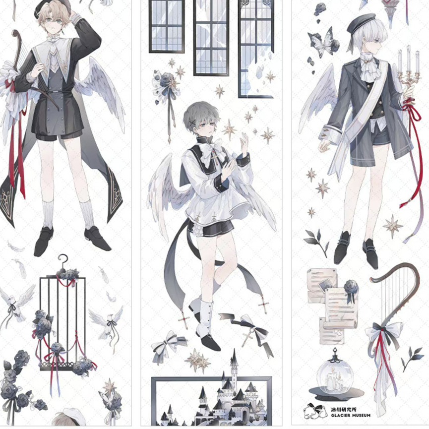 T92fu｜分裝｜冰川研究所｜詠嘆調｜PET｜人物｜自己印承製｜循環分裝｜手帳素材｜現貨-細節圖3