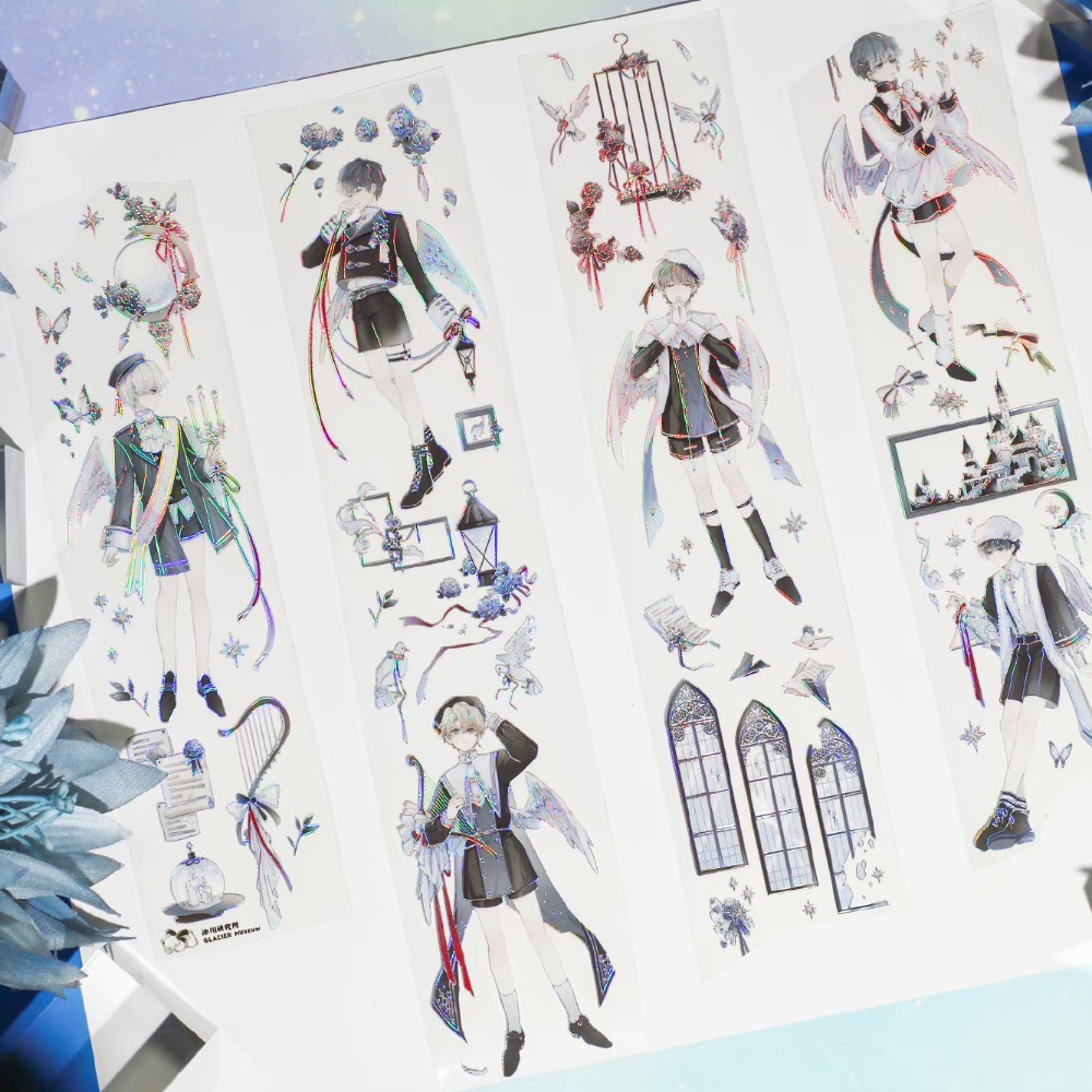 T92fu｜分裝｜冰川研究所｜詠嘆調｜PET｜人物｜自己印承製｜循環分裝｜手帳素材｜現貨-細節圖4