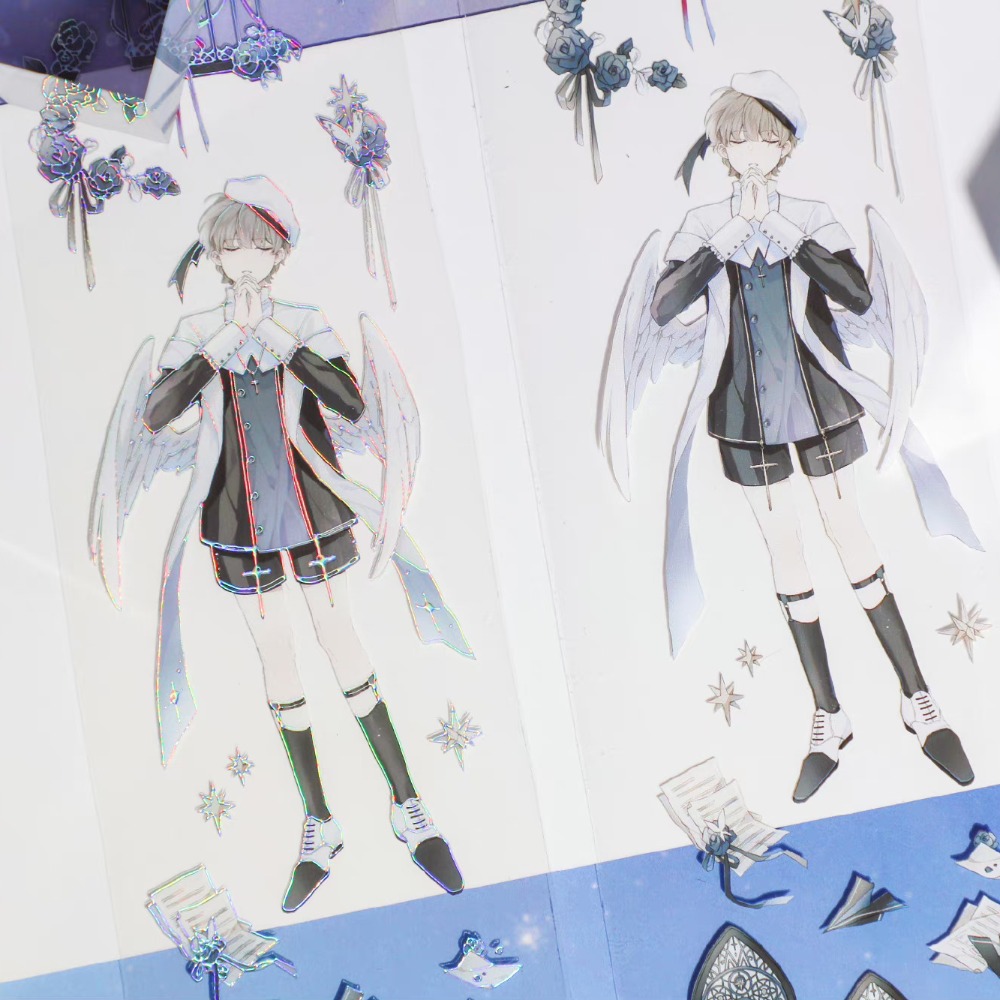 T92fu｜分裝｜冰川研究所｜詠嘆調｜PET｜人物｜自己印承製｜循環分裝｜手帳素材｜現貨-細節圖5