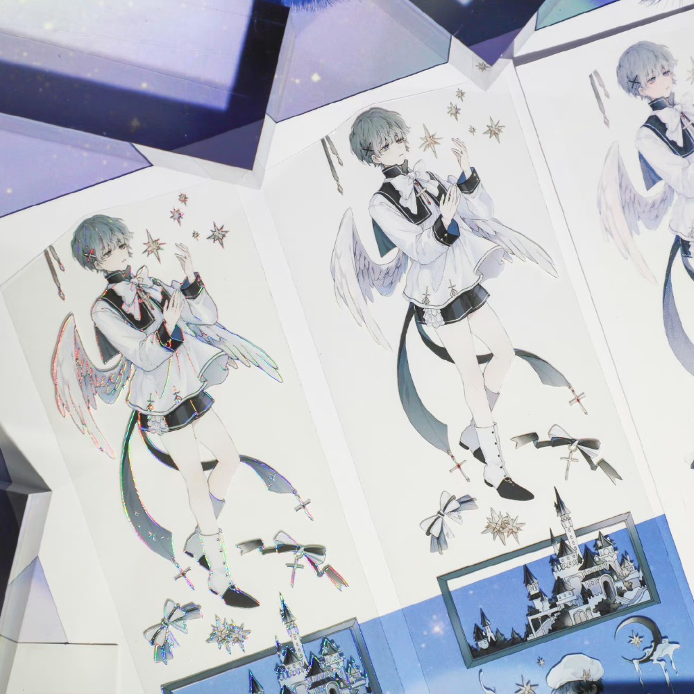 T92fu｜分裝｜冰川研究所｜詠嘆調｜PET｜人物｜自己印承製｜循環分裝｜手帳素材｜現貨-細節圖6