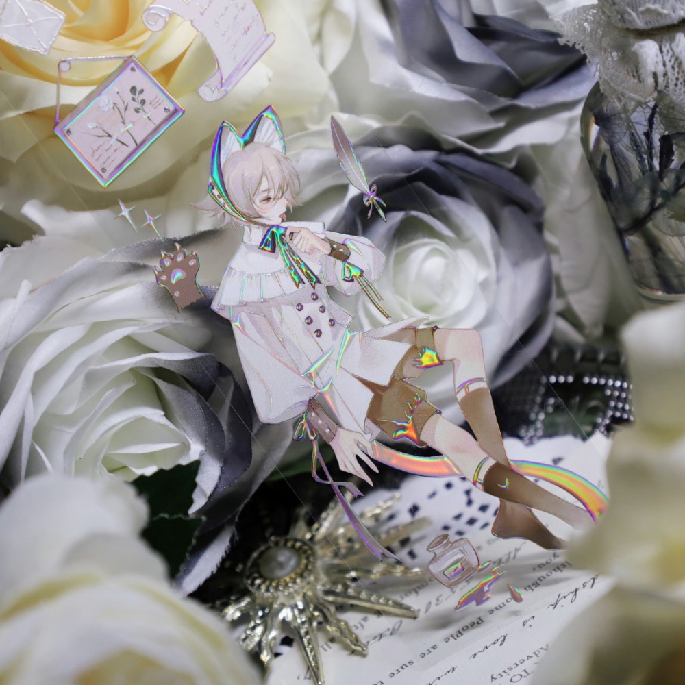 T92fu｜分裝｜冰川研究所｜沉睡森林｜PET｜虹光｜人物｜自己印承製｜循環分裝｜手帳素材｜咕卡｜現貨-細節圖5