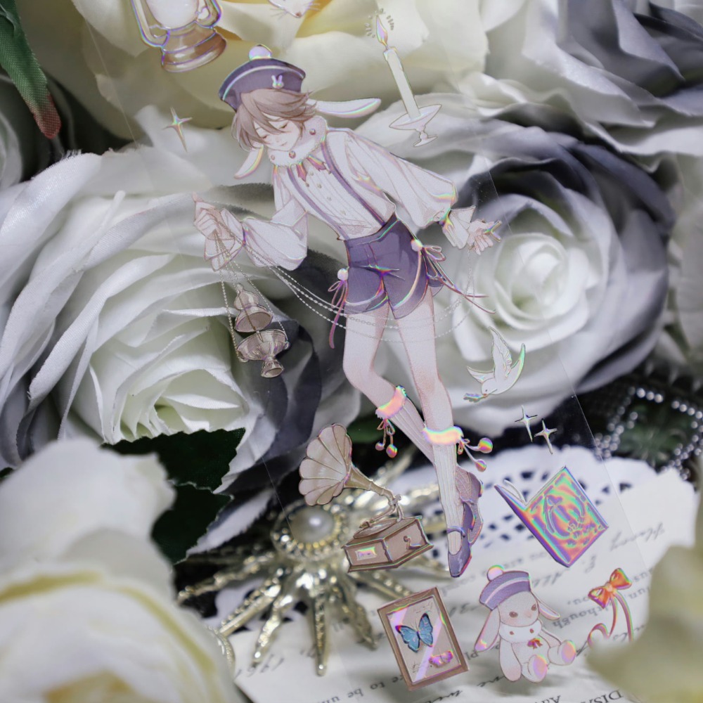 T92fu｜分裝｜冰川研究所｜沉睡森林｜PET｜虹光｜人物｜自己印承製｜循環分裝｜手帳素材｜咕卡｜現貨-細節圖9