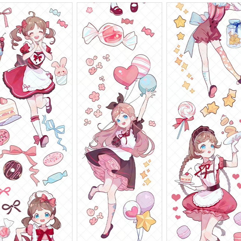 T92fu｜分裝｜冰川研究所｜酒心慶典｜PET｜人物｜自己印承製｜循環分裝｜手帳素材｜咕卡｜現貨-細節圖2