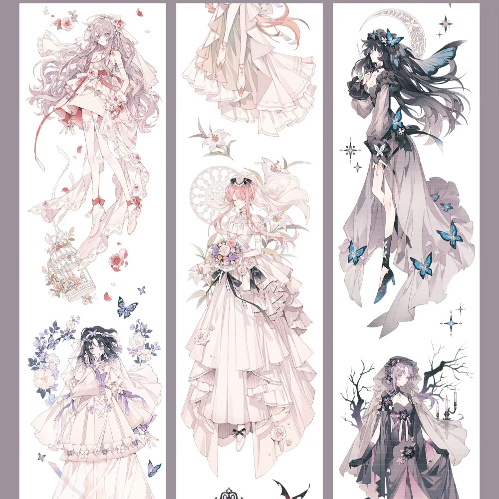 T92fu｜分裝｜SHINE｜轉眸｜人物｜PET｜和指糖承製｜循環分裝｜手帳素材｜現貨-細節圖2