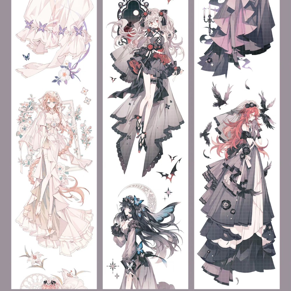 T92fu｜分裝｜SHINE｜轉眸｜人物｜PET｜和指糖承製｜循環分裝｜手帳素材｜現貨-細節圖3