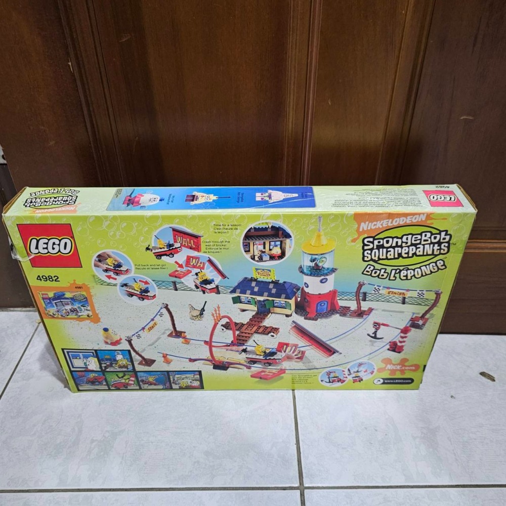 LEGO 樂高 4982 海綿寶寶系列 划船學校 輕壓痕盒-細節圖3