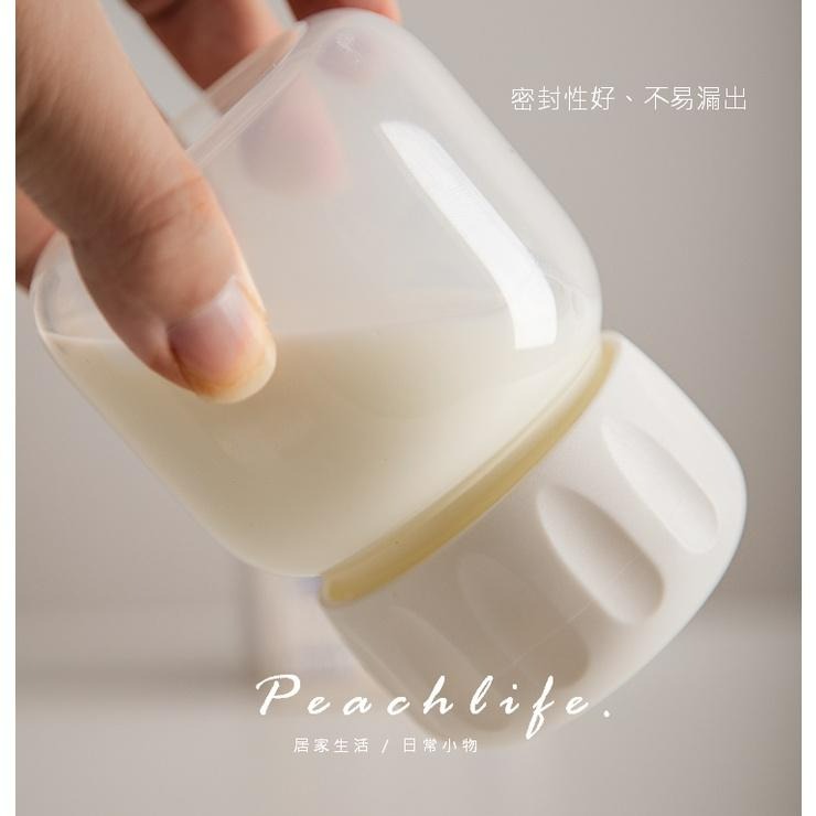 ♡peachlife.♡「台灣現貨」早餐玻璃牛奶杯 玻璃杯 牛奶杯 玻璃可微波-細節圖3