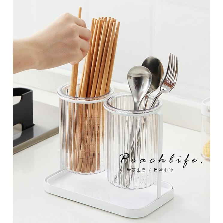 ♡peachlife.♡「台灣現貨」純白瀝水餐具組 筷子瀝水架 餐具瀝水收納架 收納小幫手 筷子收納架 可拆卸清洗方便-細節圖6