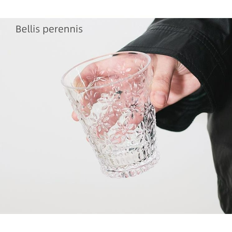 ♡peachlife.♡「台灣現貨」法式碎花玻璃杯 玻璃杯 碎花杯子 水杯 茶杯 辦公室小物 居家水杯 咖啡杯 牛奶杯-細節圖8