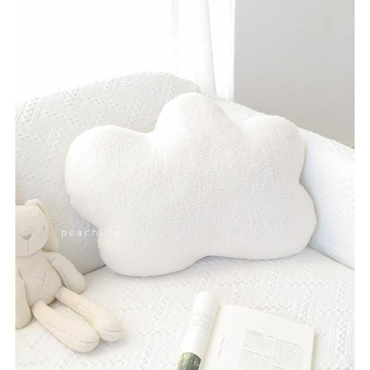 ♡peachlife.♡「台灣現貨」軟綿綿雲朵抱枕 可愛造型靠枕 白雲抱枕 午睡枕 沙發枕 頭枕 裝飾 生活小物 抱枕-細節圖2
