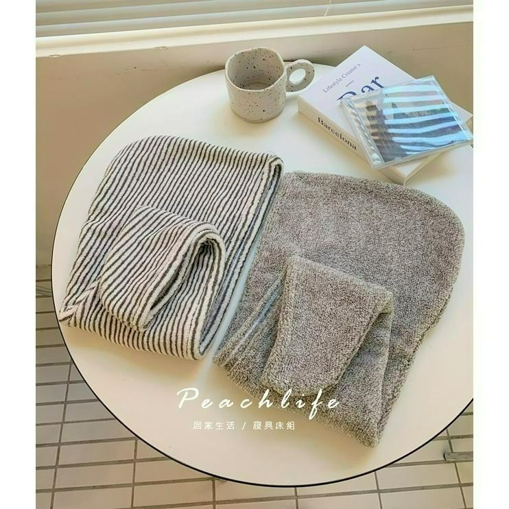 ♡pechlife.♡「台灣現貨」竹碳纖維乾髮帽 吸水頭巾 速乾髮頭巾 生活小物 親膚柔軟 加厚吸水 乾髮帽 吸水包髮帽-細節圖8