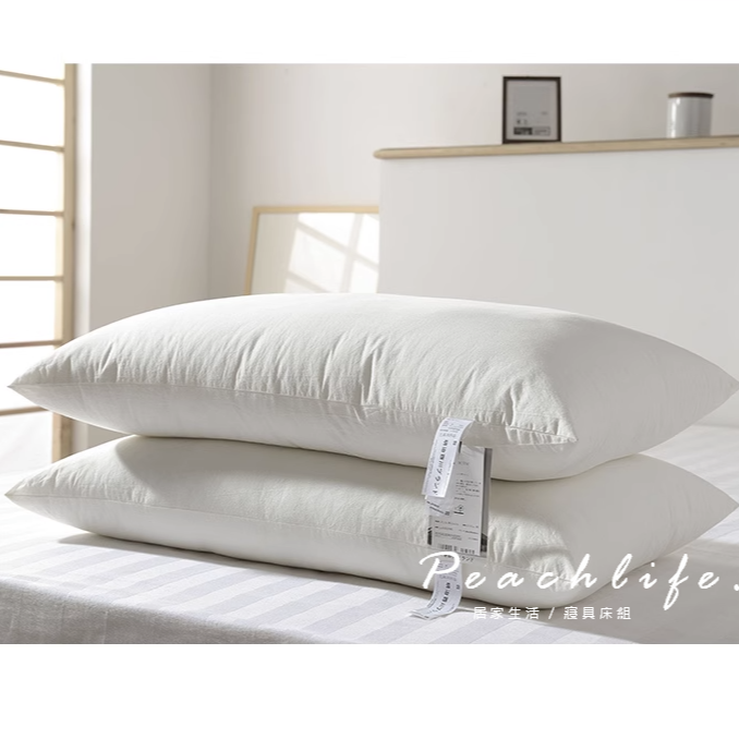 ♡peachlife.♡「台灣現貨」明治西川中低枕頭 枕頭枕芯 飯店用枕芯 高級純白色軟纖維枕頭 吸濕透氣 民宿枕芯-細節圖8