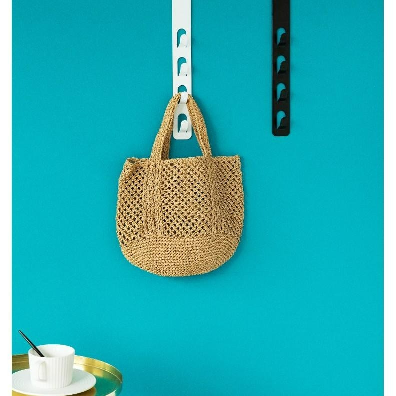 ♡peachlife.♡「台灣現貨」日式櫥櫃掛架 門後掛架 多功能掛架 衣帽包包收納架 臥室萬用架 門上掛勾 萬用掛勾-細節圖5