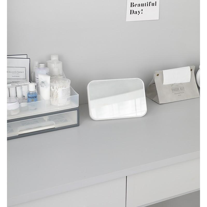 ♡Peachlife.♡「台灣現貨」居家桌上化妝鏡 鏡子 化妝鏡 桌面鏡 極簡風格 桌面鏡子 宿舍化妝鏡 可調節角度-細節圖5