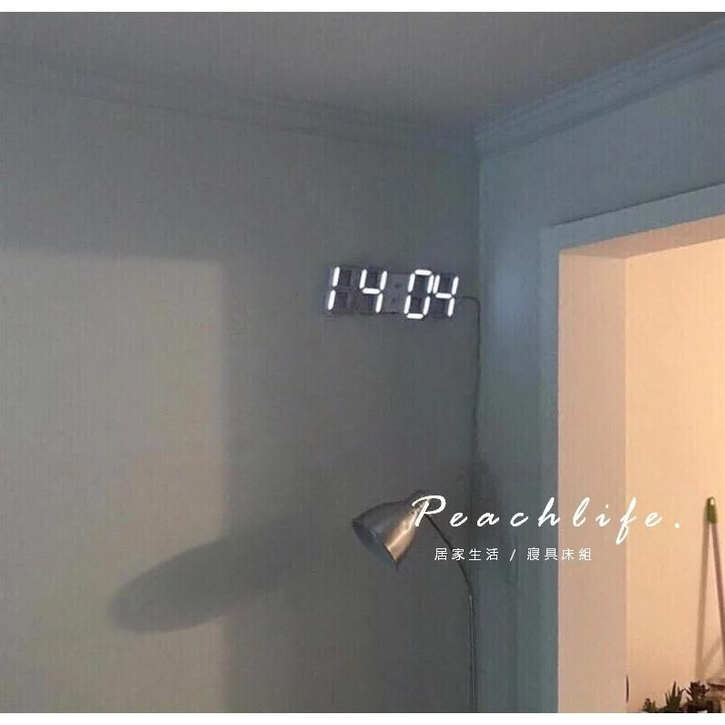 ♡peachlife.♡「台灣現貨」韓風室內家居裝飾 鐘 時鐘 電子鐘 掛壁式時鐘 立體時鐘 簡約現代LED數字鐘-細節圖6