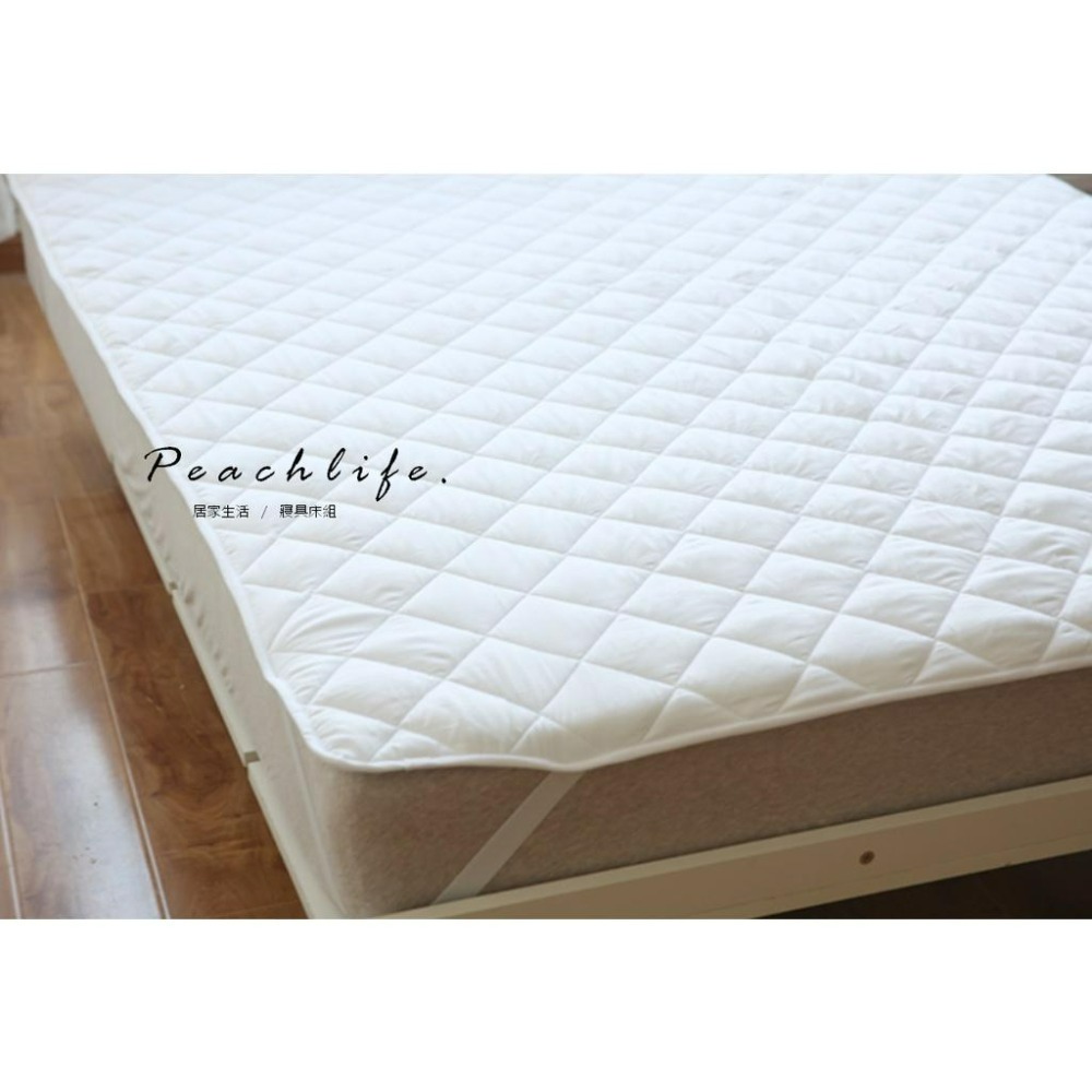 ♡peachlife.♡「台灣現貨」環保抗菌保潔墊 保潔墊 床墊保護套 床上保護套 超細抗菌纖維 保護床墊-細節圖4