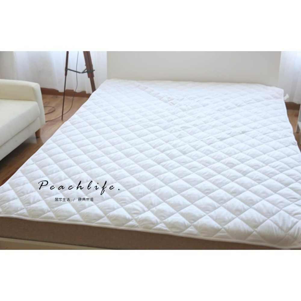 ♡peachlife.♡「台灣現貨」環保抗菌保潔墊 保潔墊 床墊保護套 床上保護套 超細抗菌纖維 保護床墊-細節圖5