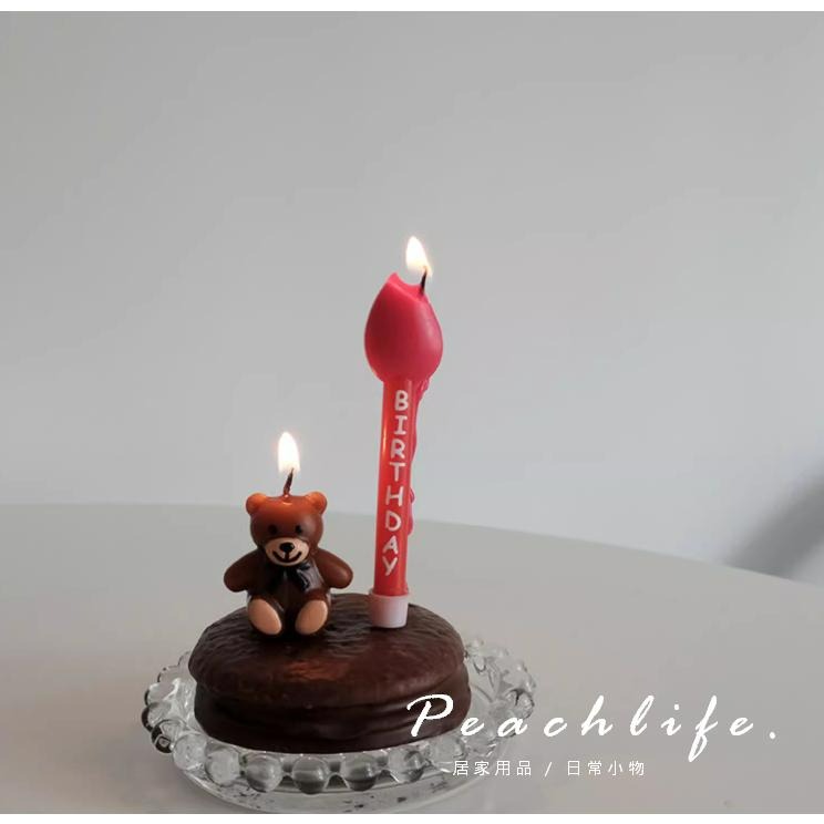 ♡peachlife.♡「台灣現貨」生日快樂蠟燭 慶生蠟燭 小蠟燭 生日蠟燭 生活儀式感 生日快樂 蛋糕蠟燭 HBD蠟燭-細節圖6